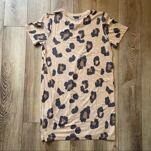 Leopard/Cheetah T-Shirt Dress (NEVER WORN)